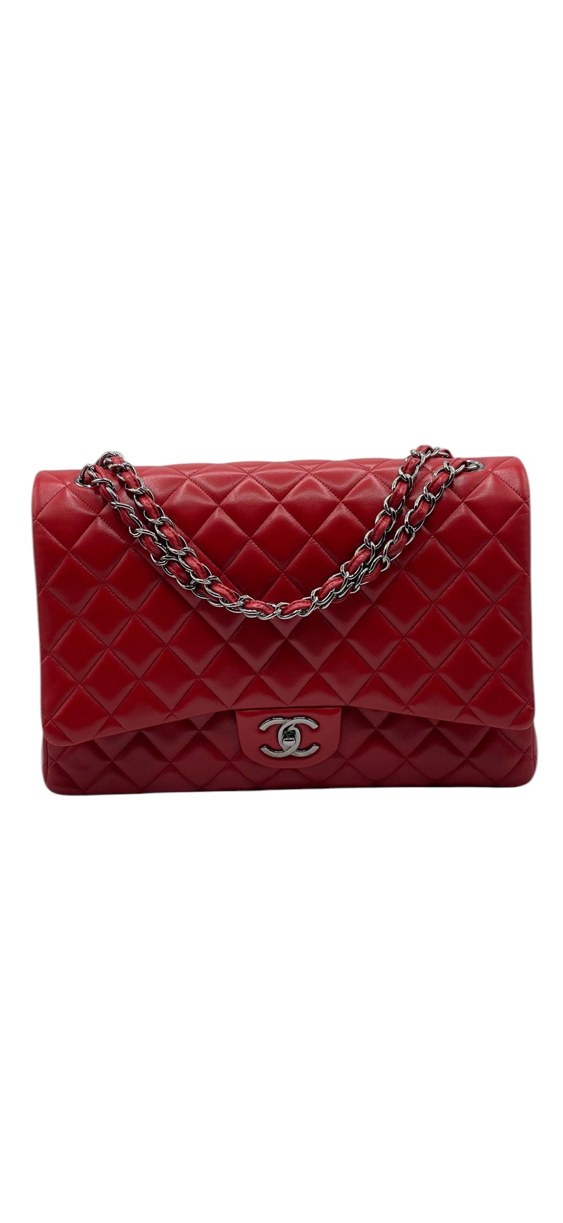 Chanel - Sac Classique Maxi Jumbo rouge