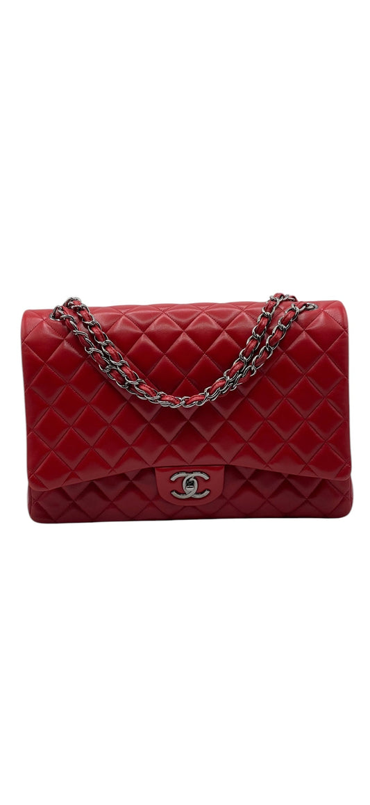Chanel - Sac Classique Maxi Jumbo rouge