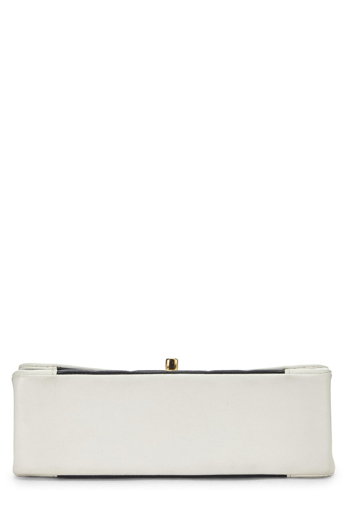 Chanel,  Black Lambskin Vertical Border Half Flap Bag Small, Multi