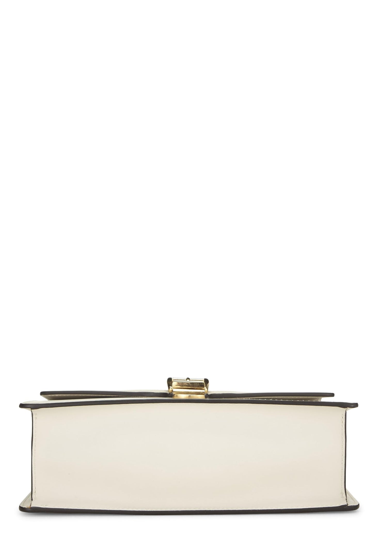 Gucci, White Leather Sylvie Shoulder Bag, White