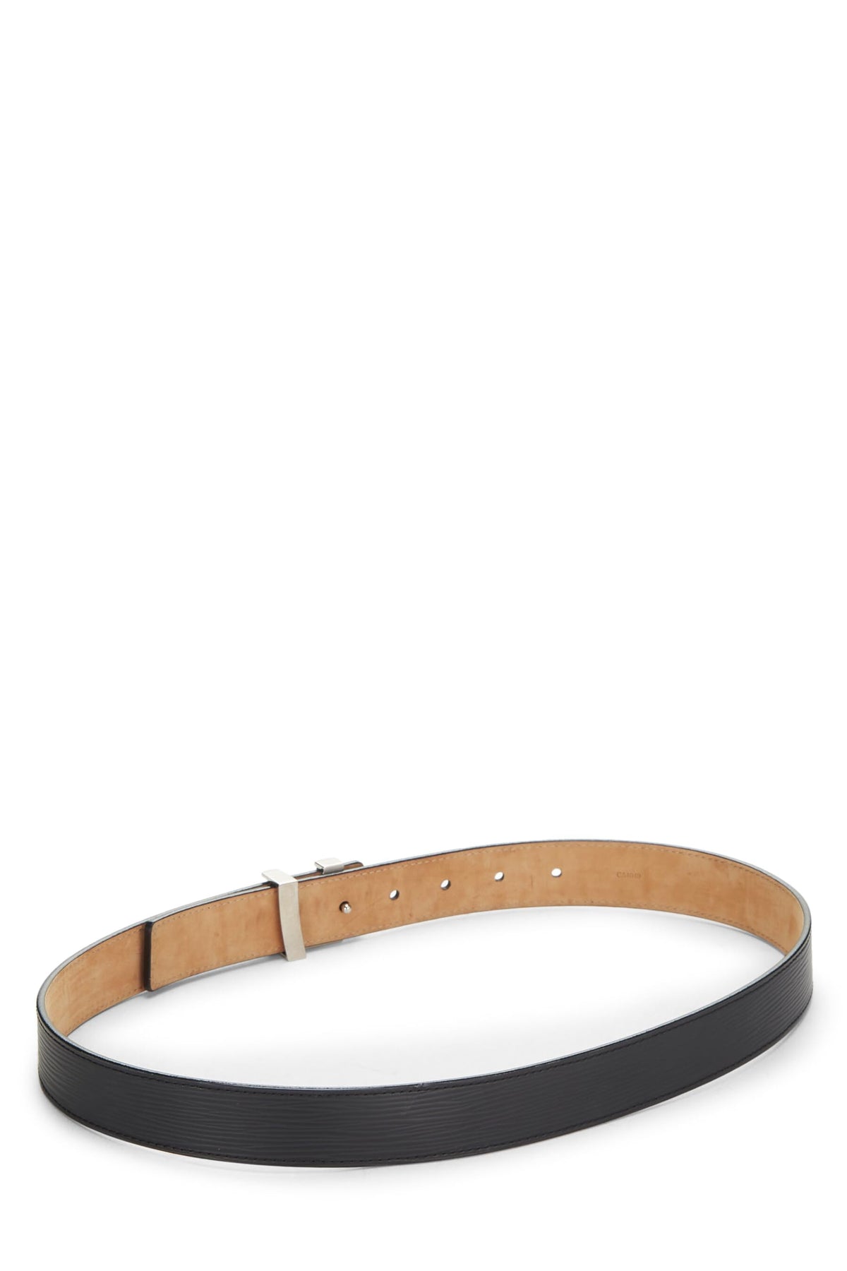 Louis Vuitton,  Black Epi Initiales Ceinture 80, Black