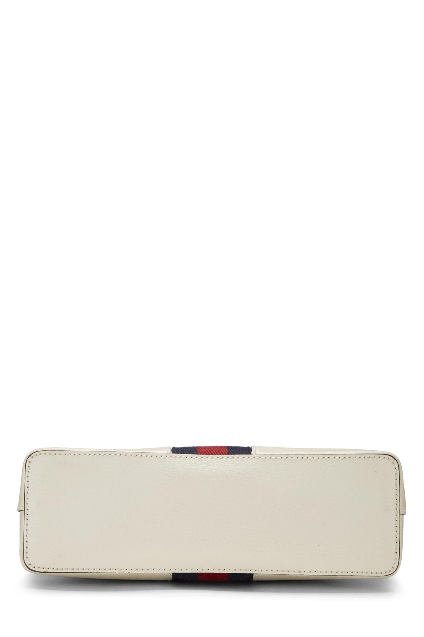 Gucci, White Leather Ophidia Dome Shoulder Bag, White