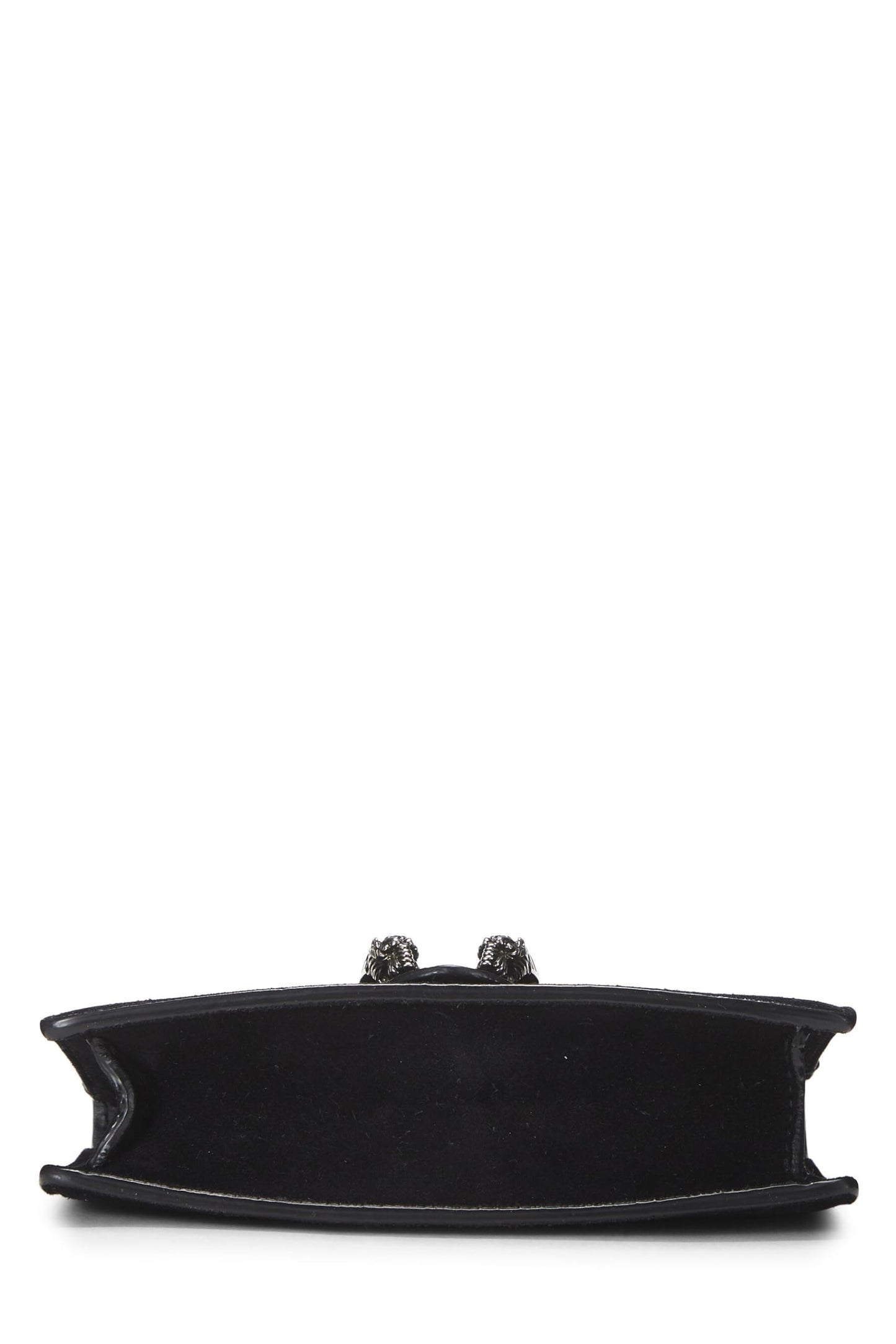 Gucci, Black Suede Dionysus Shoulder Bag Super Mini, Black