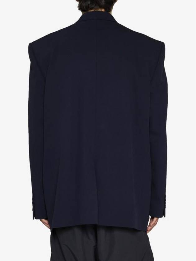 Luxury Balenciaga  Regular Tailored Jacket Navy