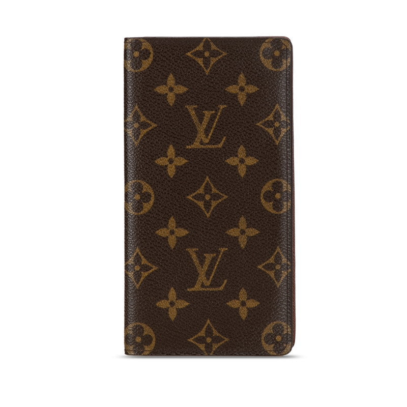 Louis Vuitton Monogram Porte Jaeger Le Coultre Credy Double Fold Wallet M60825 Brown PVC  Louis Vuitton