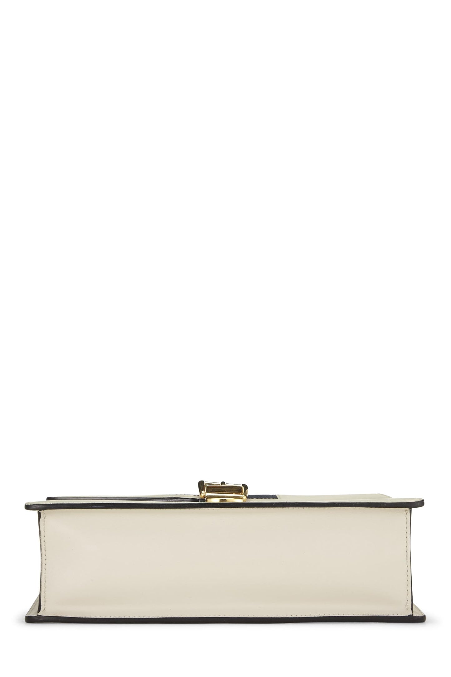 Gucci, White Leather Sylvie Shoulder Bag Small, White