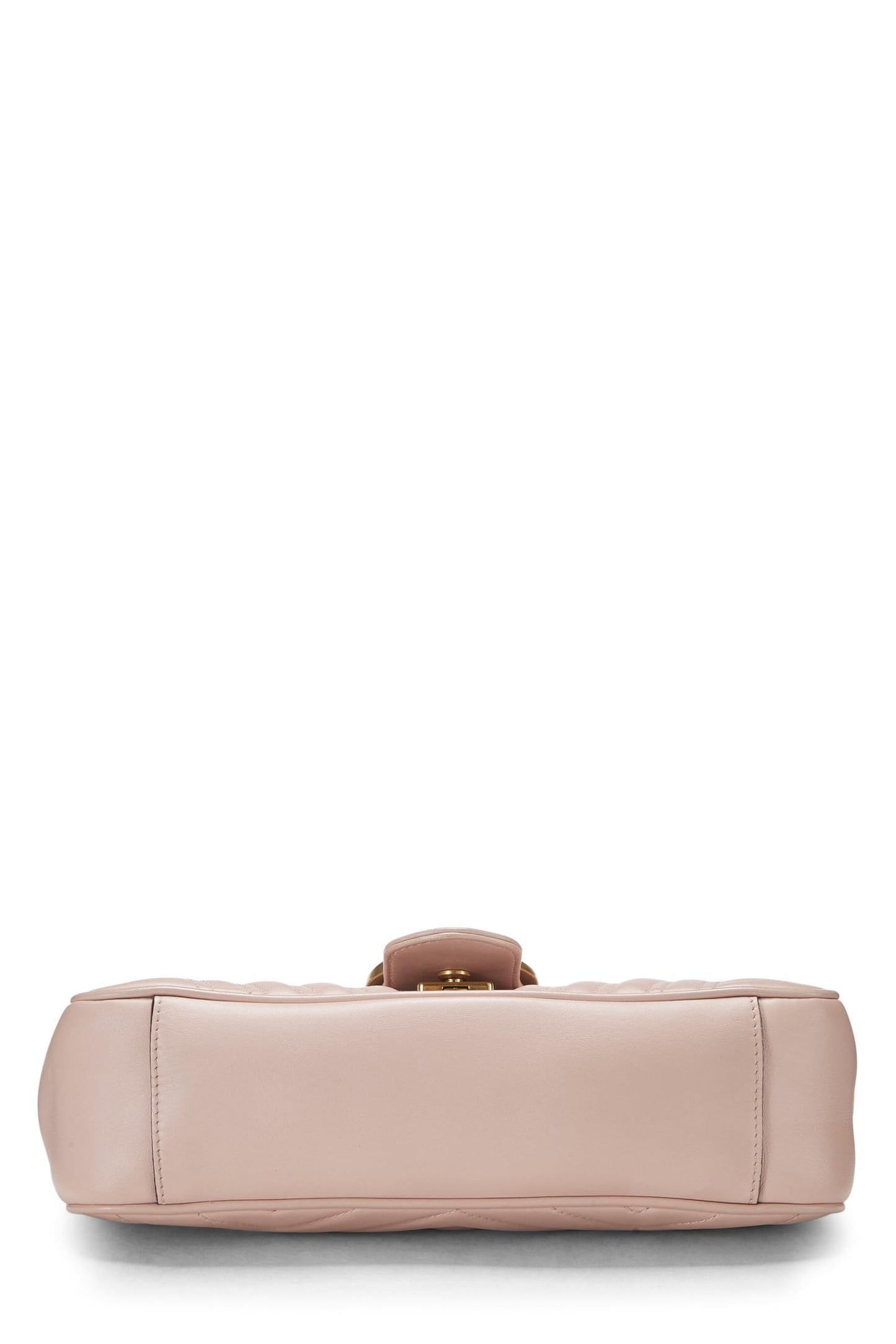 Gucci, Pink Matelassé Leather GG Marmont Shoulder Bag, Pink