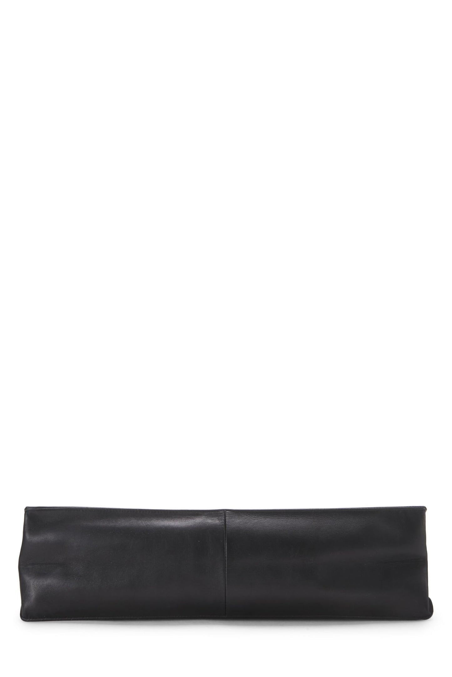 Chanel,  Black Lambskin Flat Chain Handle Tote, Black