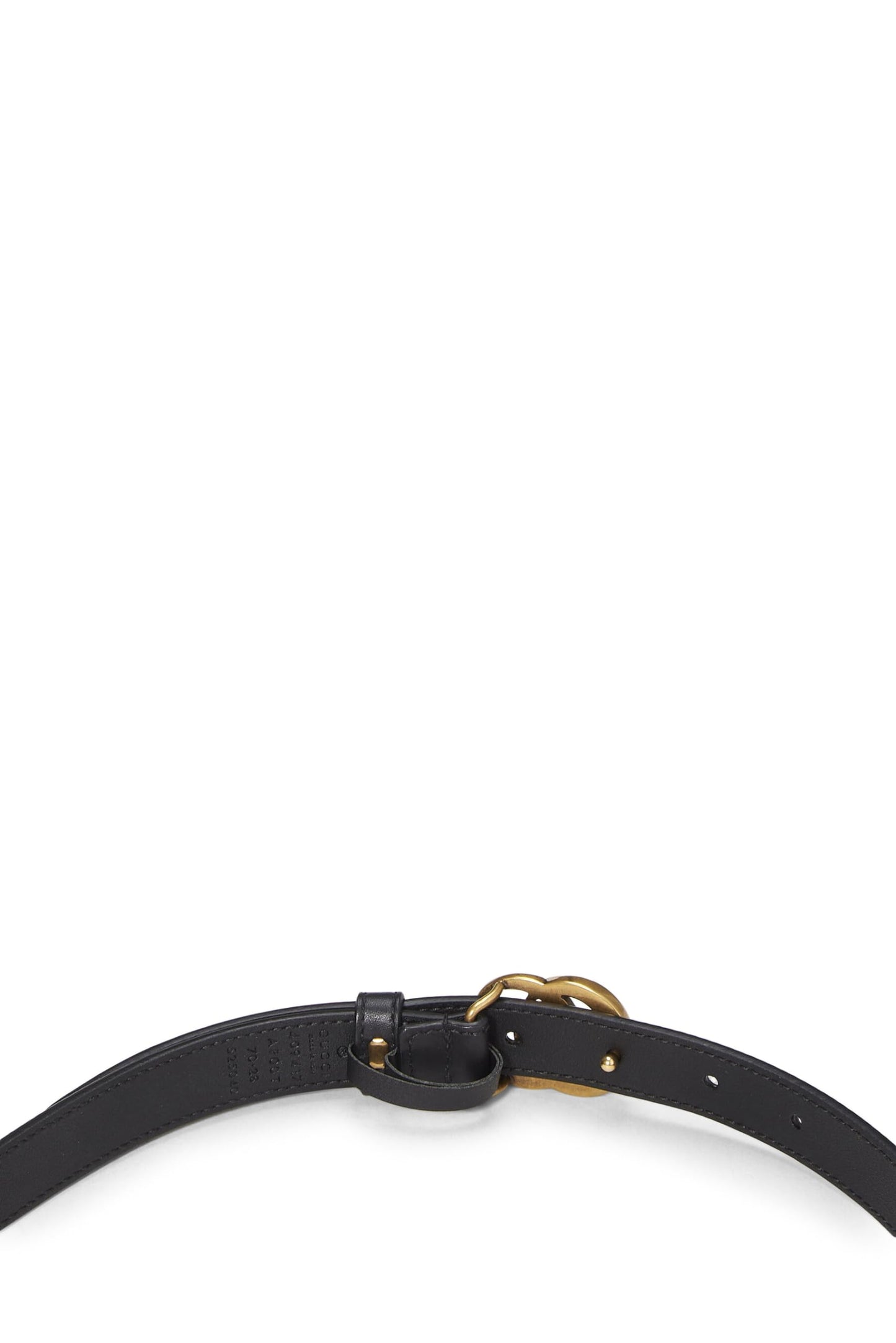 Gucci, Black Gucci Signature Leather Belt 85, Black