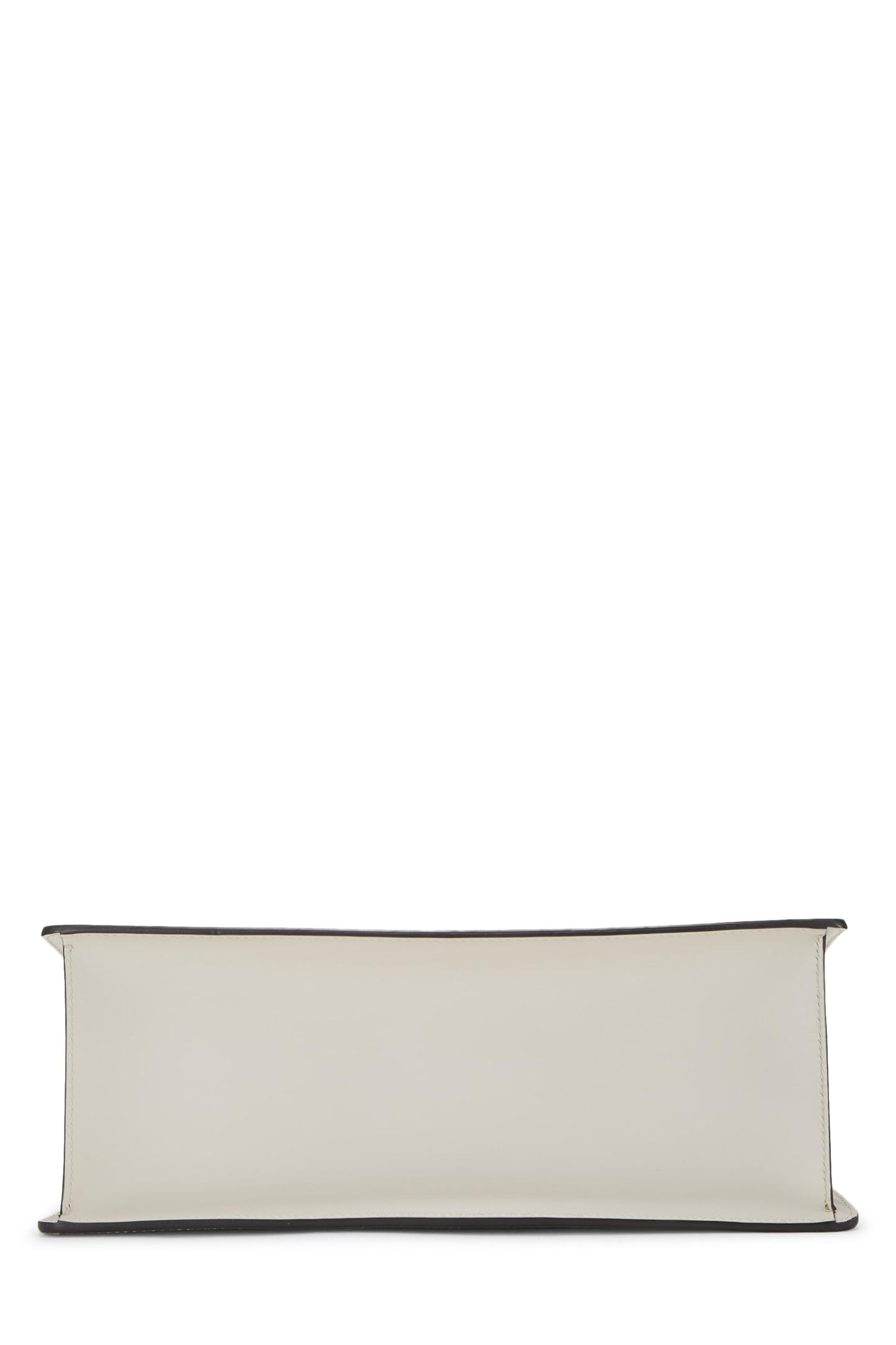 Gucci, White Leather Embroidered Sylvie Top Handle Bag Medium, White