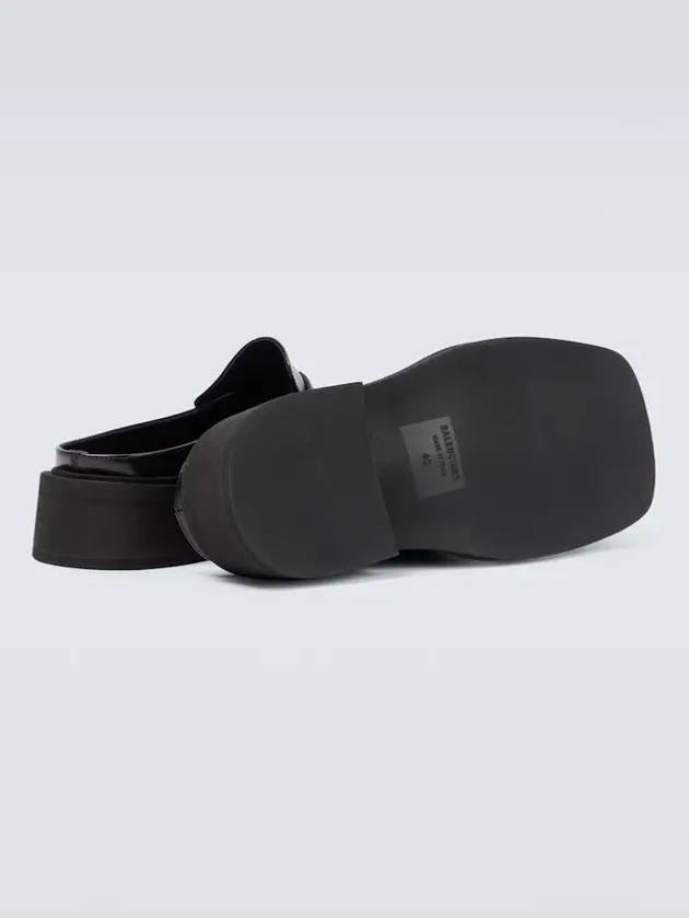 Luxury Balenciaga  Inspector 40MM Leather Bloafer Black