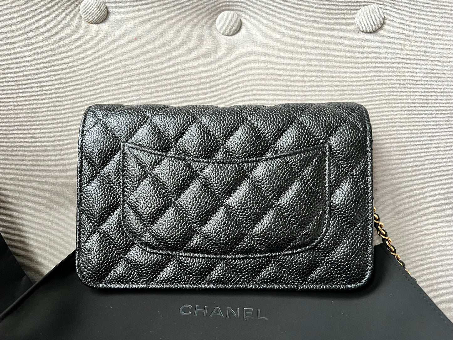 Chanel Black Caviar Wallet on Chain