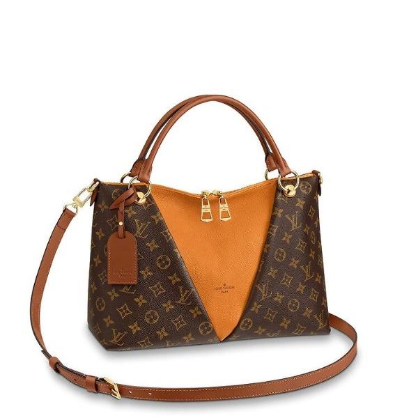 LV V Tote MM Monogram Safran