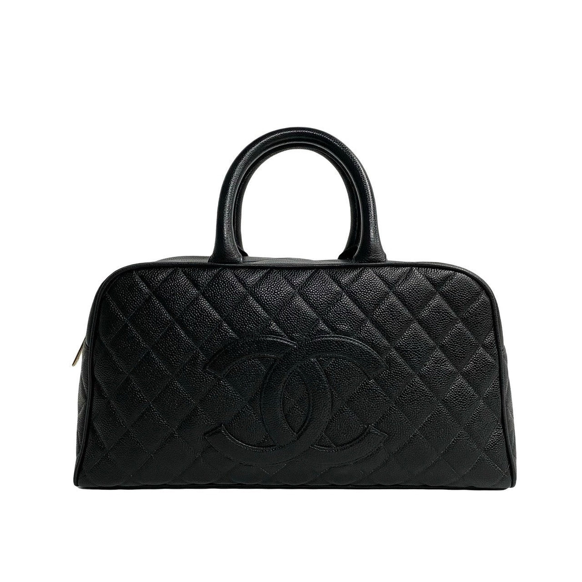 CHANEL Handbag Matt caviar skin black Caviar skin