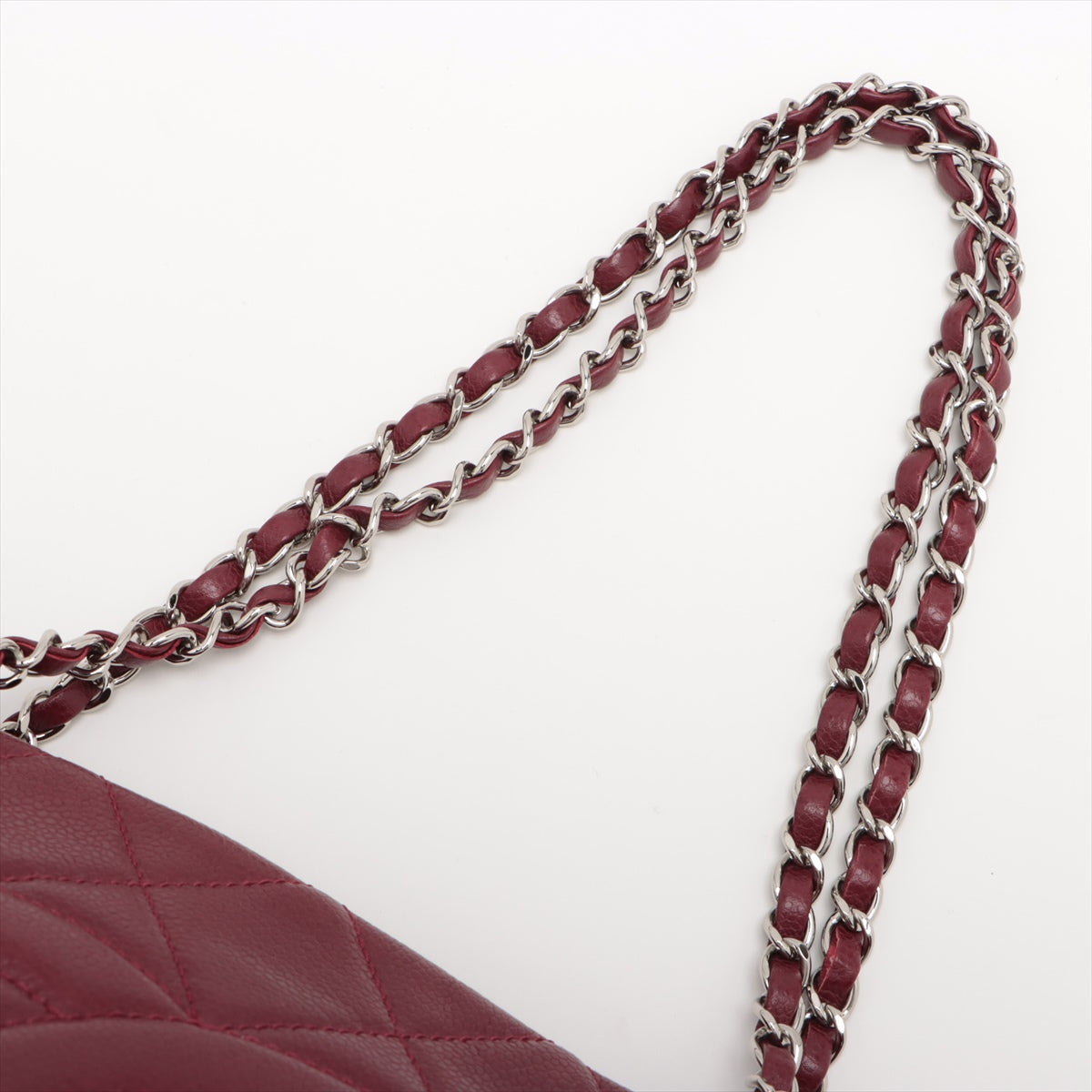 Chanel Matrasse Caviar S Tote Bag Coco Bordeaux Silver  14th
