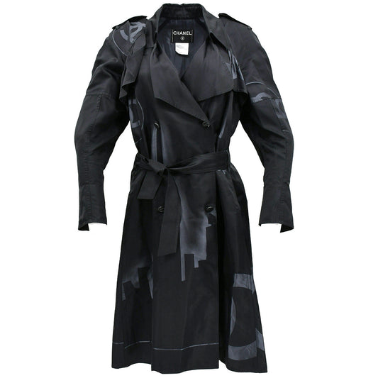 Chanel belted silk coat #38