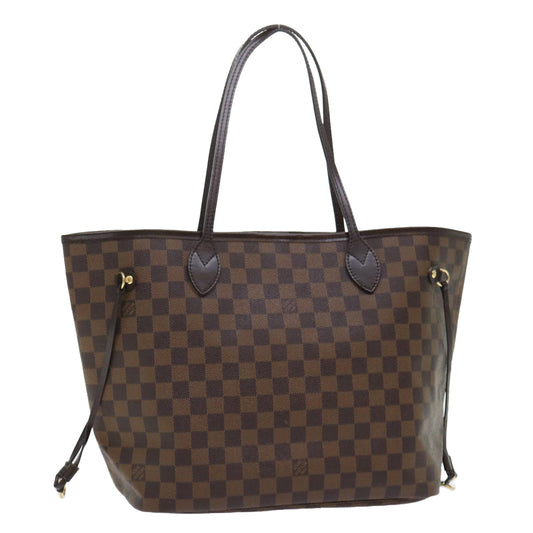 LOUIS VUITTON Damier Ebene Neverfull MM Tote Bag N51105 LV Auth 53002