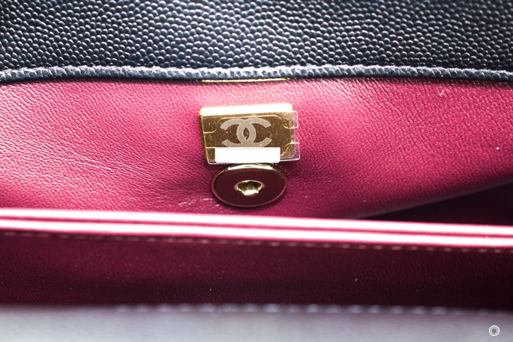 Chanel A B Small Coco Handle Black /  Caviar Shoulder Bags Pbhw