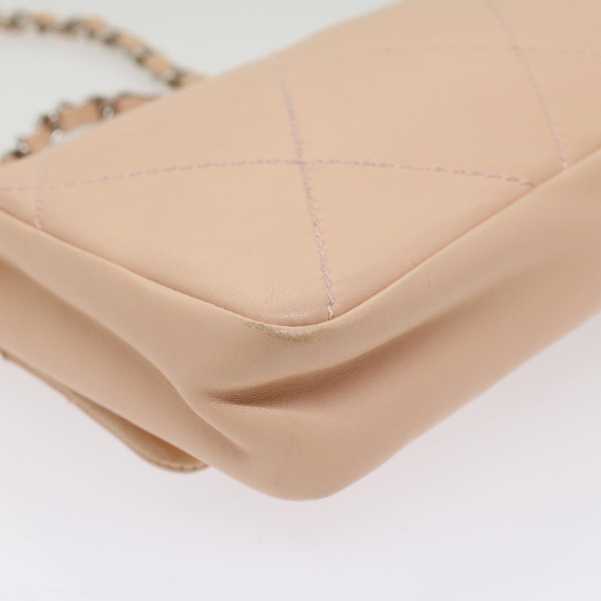 Top Quality Chanel Matelasse Chain Shoulder Bag Leather Pink CC Auth 53097
