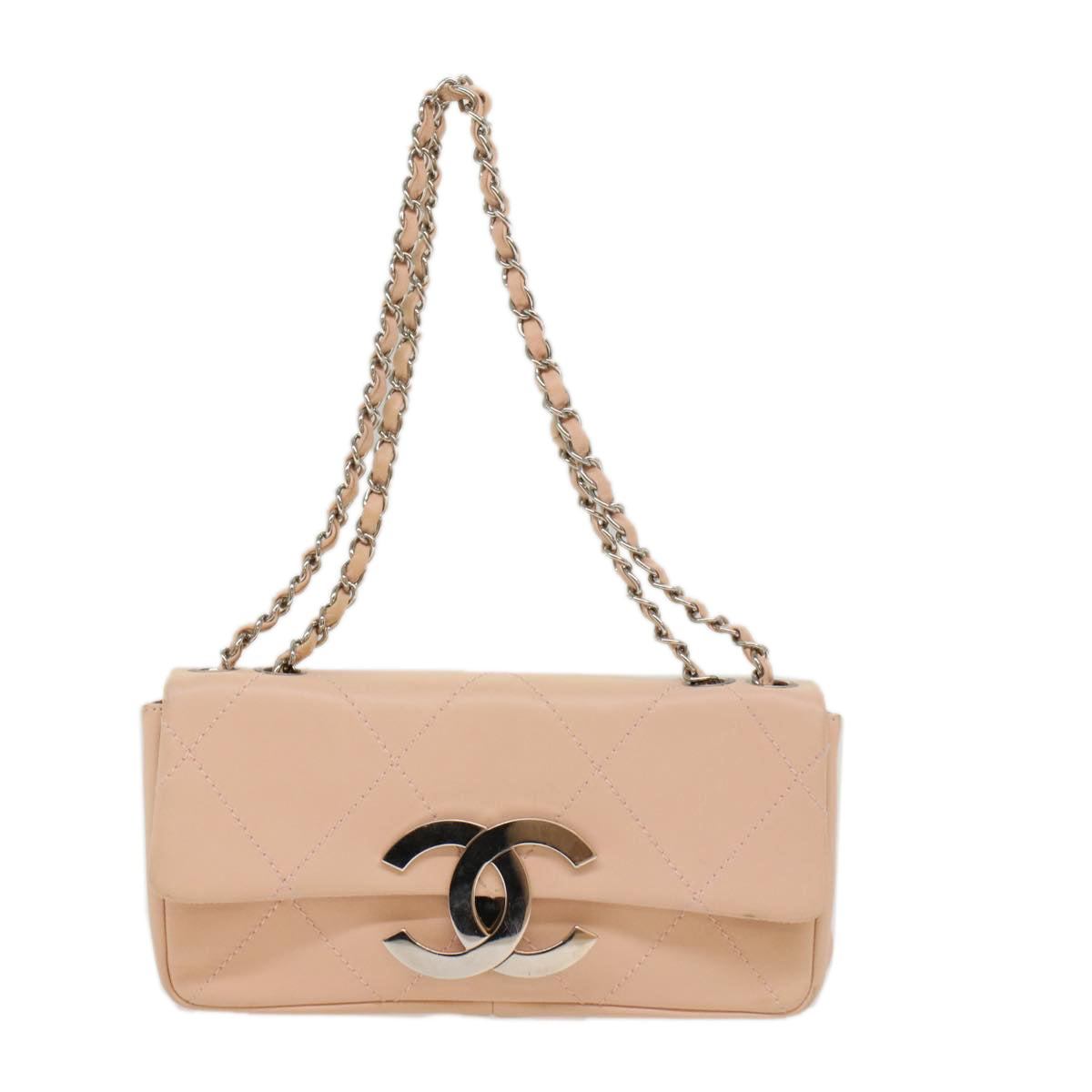 Top Quality Chanel Matelasse Chain Shoulder Bag Leather Pink CC Auth 53097