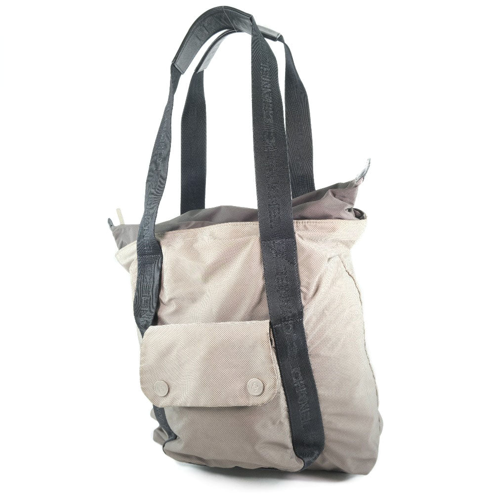 CHANEL Tote Bag Nylon Brown unisex(Unisex) Used