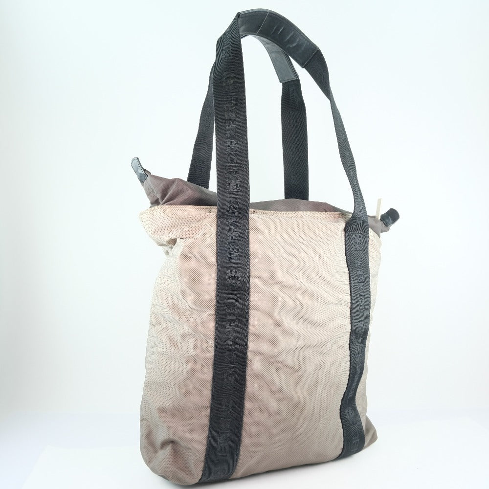 CHANEL Tote Bag Nylon Brown unisex(Unisex) Used