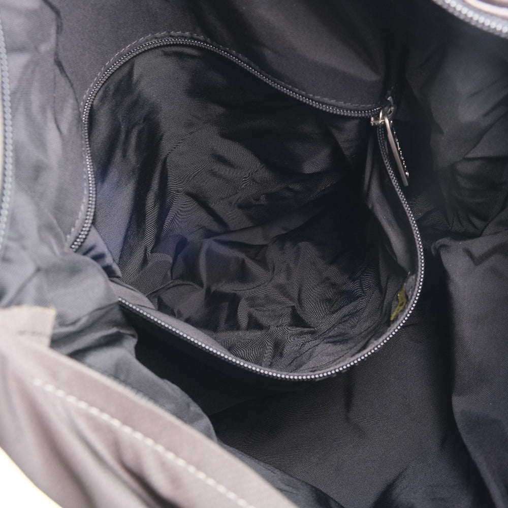 CHANEL Tote Bag Nylon Brown unisex(Unisex) Used