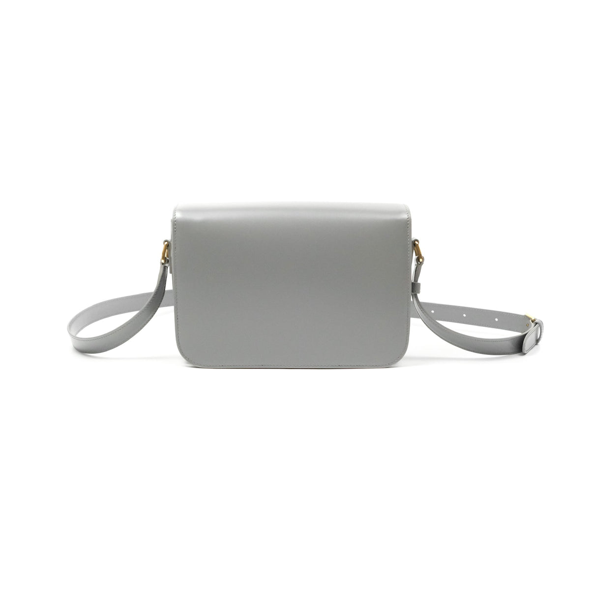 Celine Medium Triomphe Bag Zinc Shiny Calfskin