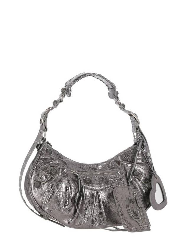Luxury Balenciaga  Le Cagole Small Shoulder Bag Silver