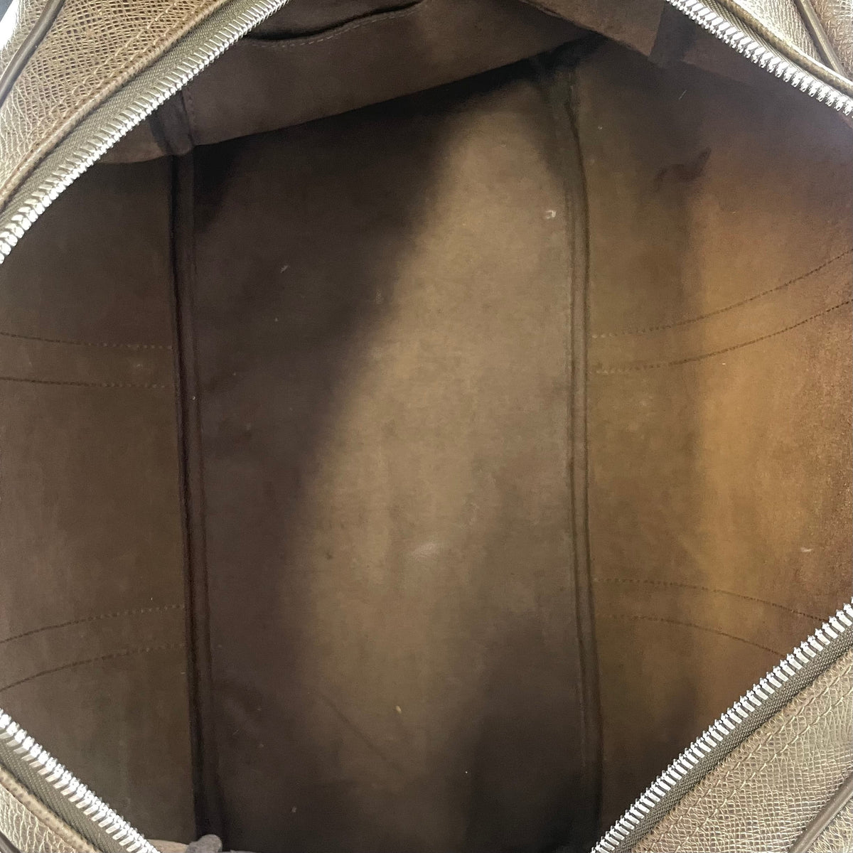 Louis Vuitton Taiga Leather Kendall Travel Bag Brown