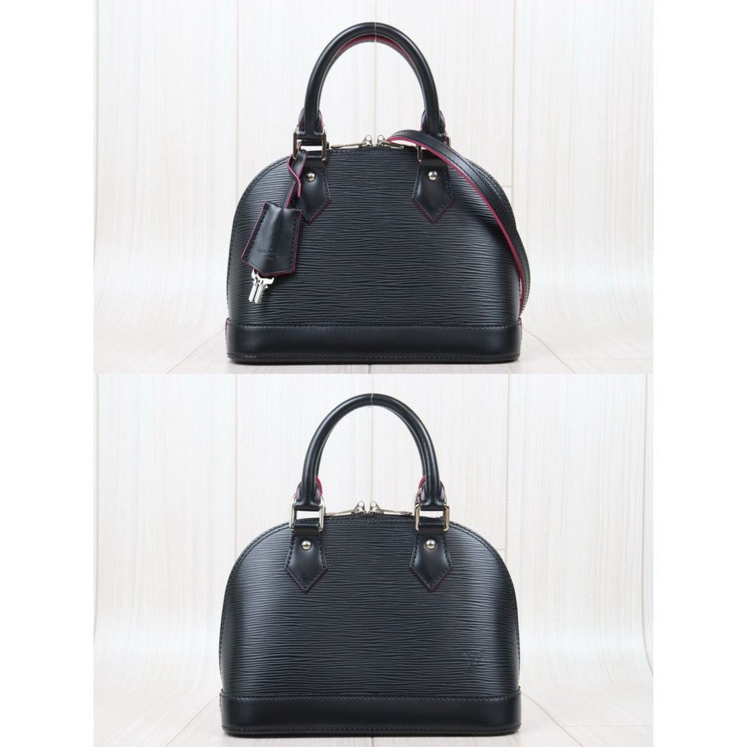 Very Good ( Rank A)｜LV Epi Alma BB HandBag Shoulder Bag Black｜25031807