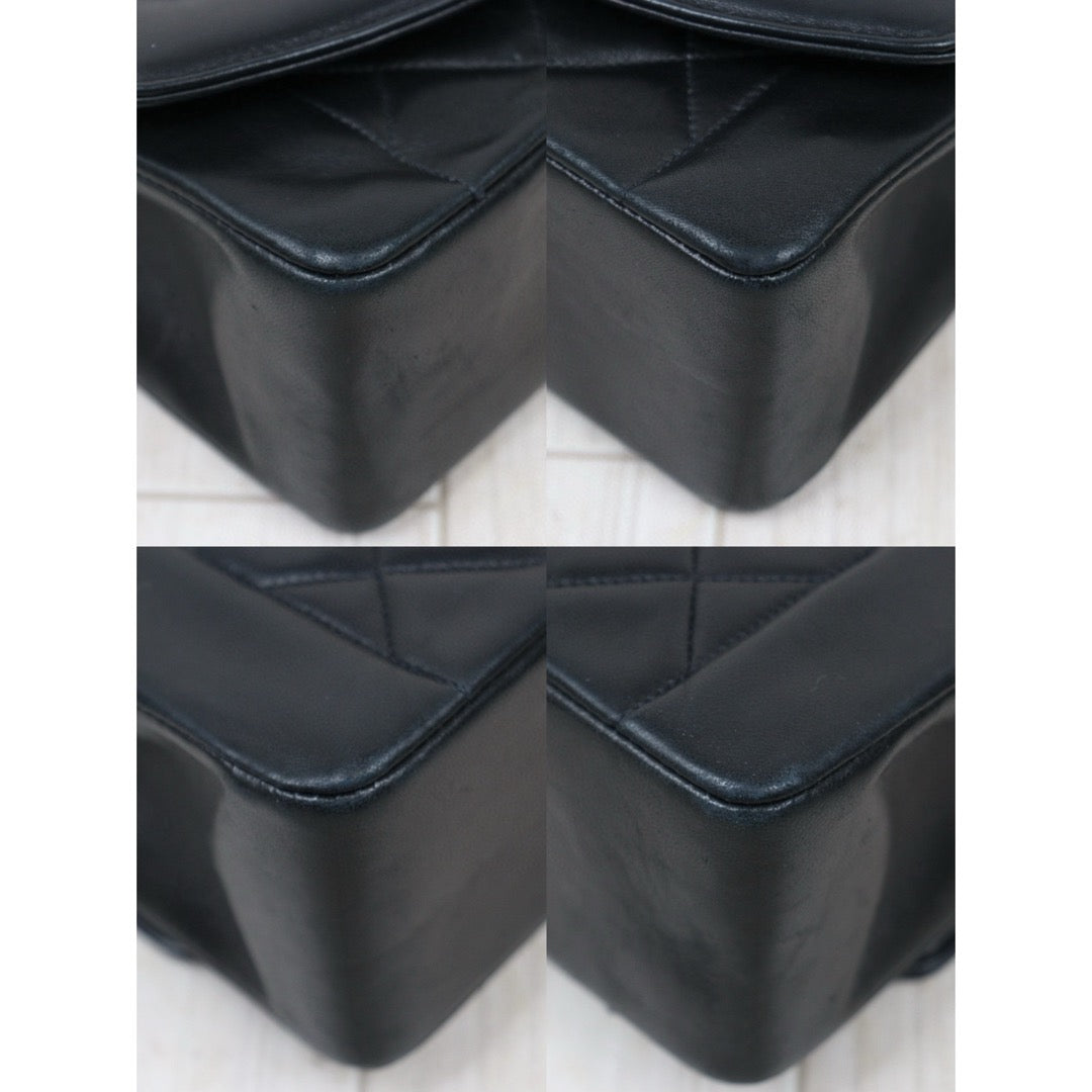 Good ( Rank AB)｜ CHANEL Matrasse Diana 25 Lamb Skin  Chain Bag Made in 1991-1994 Year｜P25031406