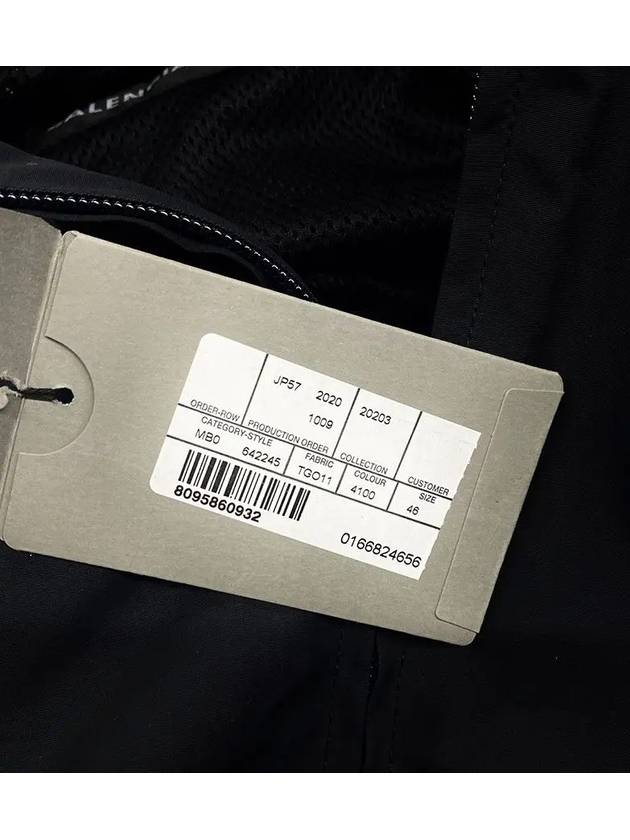 Luxury Balenciaga  High Neck Logo Zip-up Jacket Black