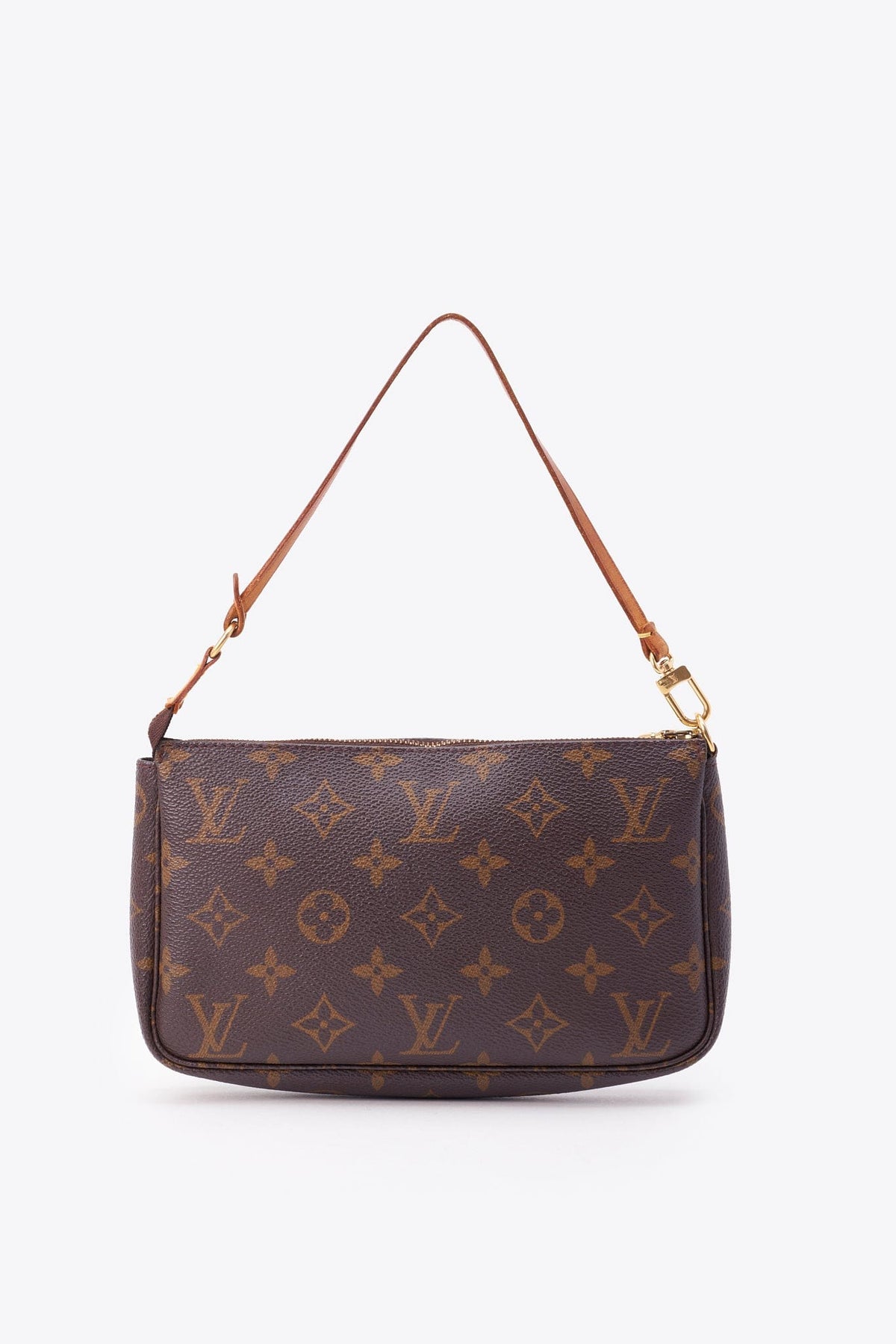 Louis Vuitton Pochette Bag In Brown Monogram Coated Canvas