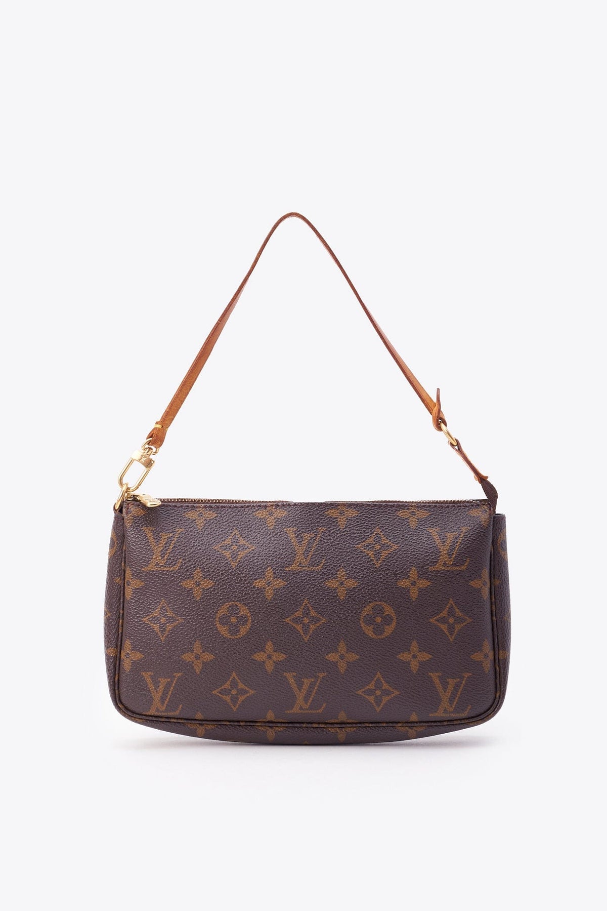 Louis Vuitton Pochette Bag In Brown Monogram Coated Canvas