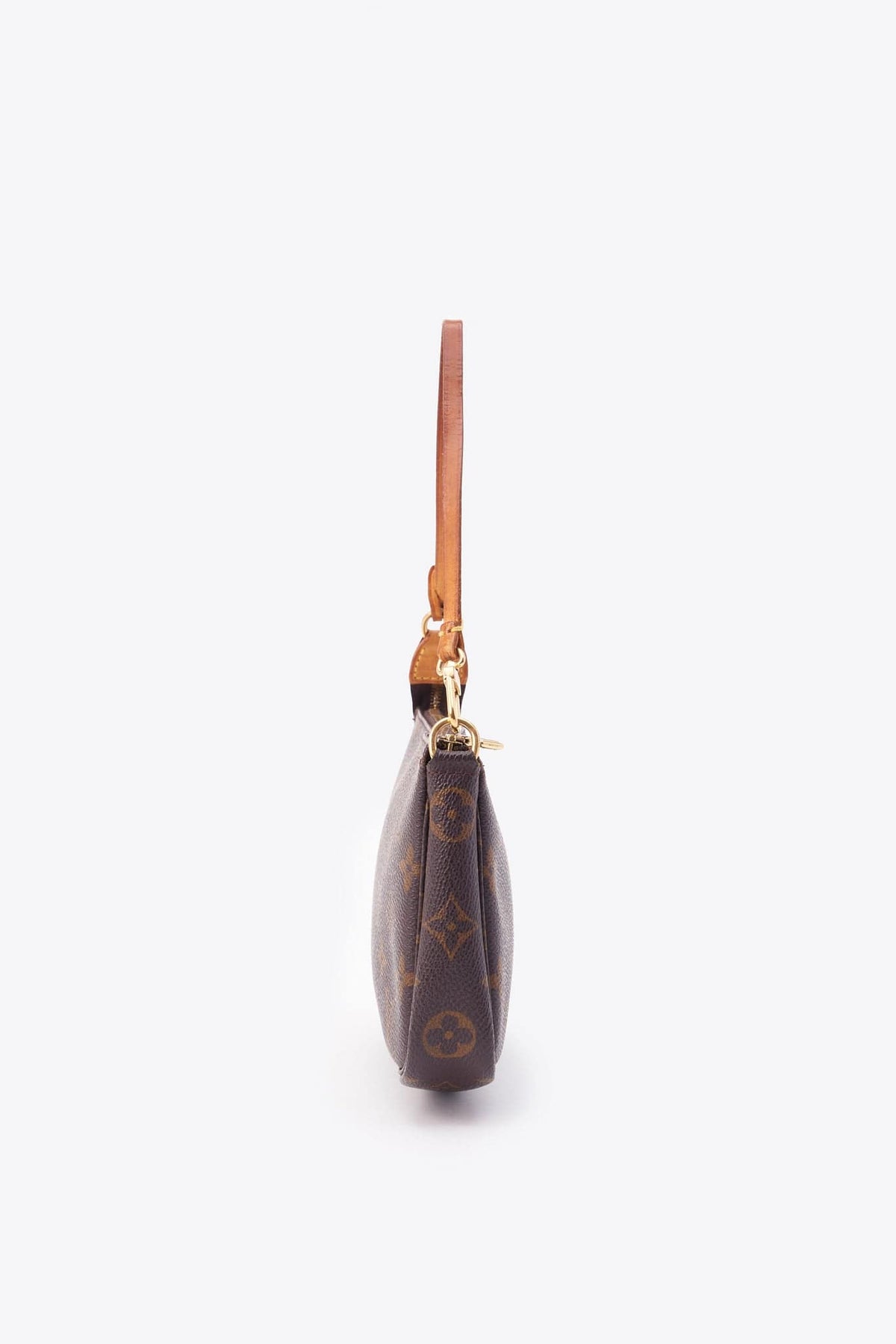 Louis Vuitton Pochette Bag In Brown Monogram Coated Canvas