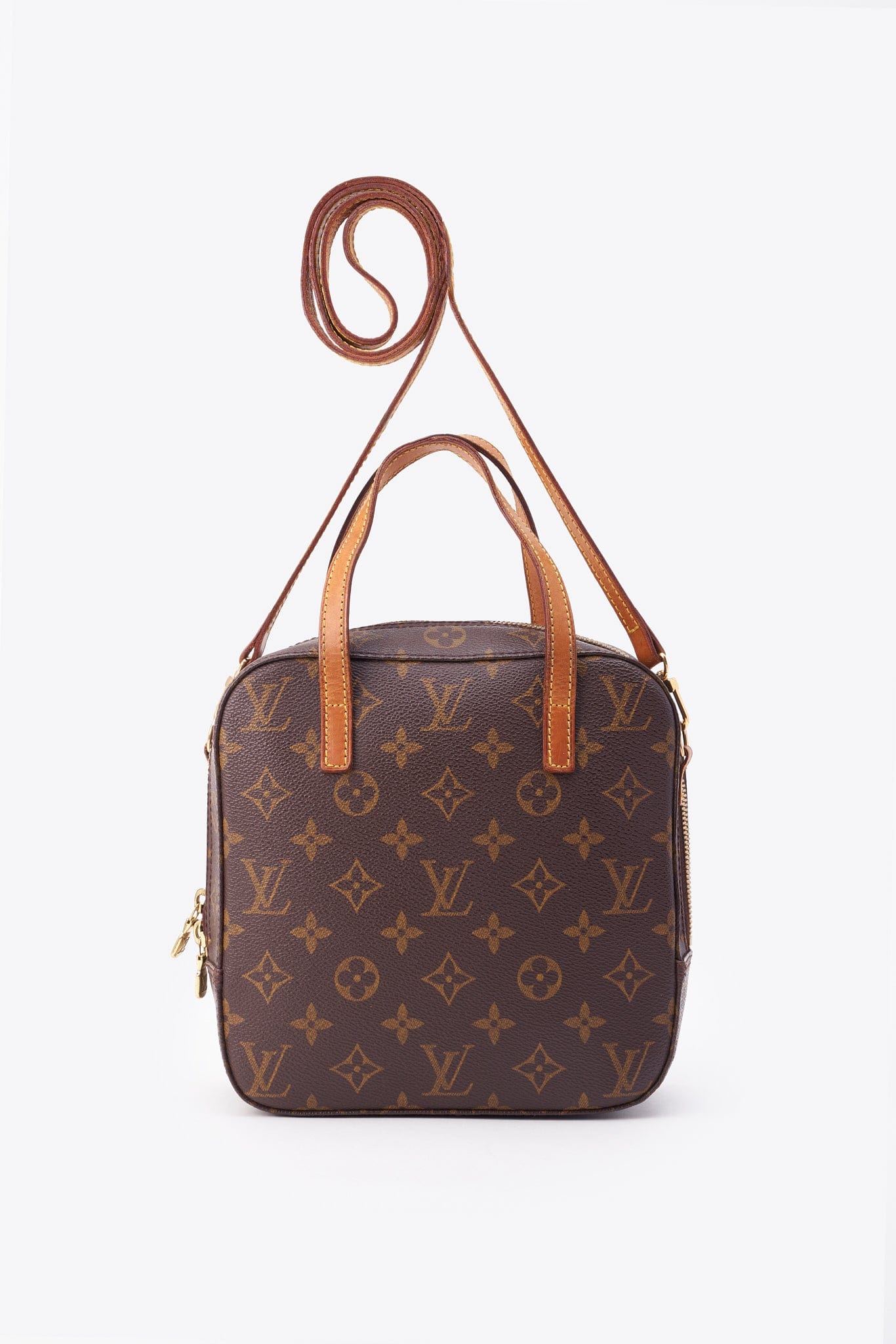 Louis Vuitton Spontini Crossbody In Brown Monogram Coated Canvas