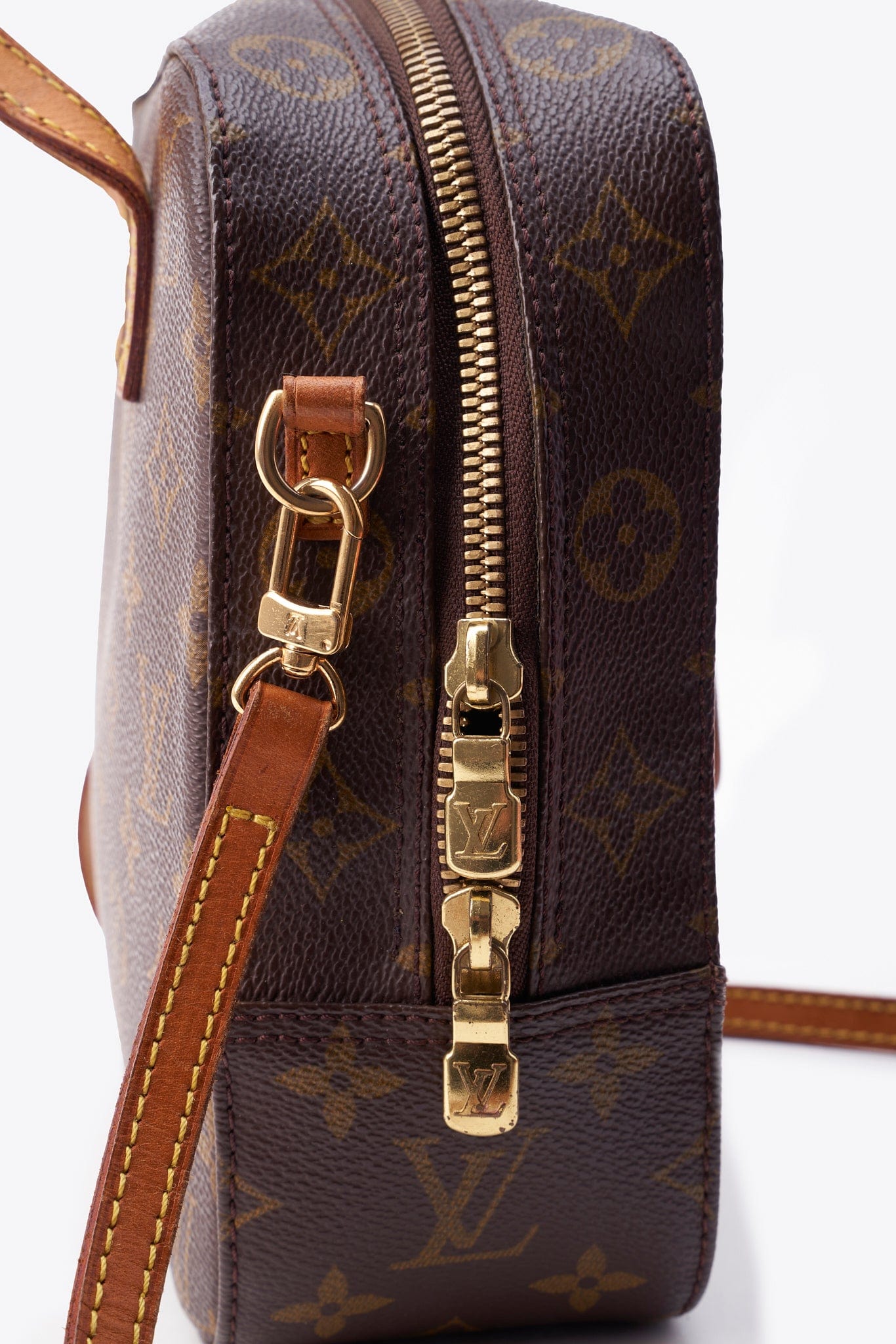 Louis Vuitton Spontini Crossbody In Brown Monogram Coated Canvas