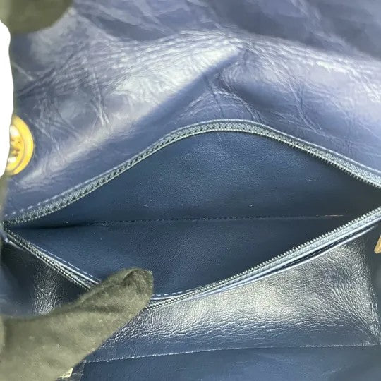 2.55 Reissue Flap Mini Aged Calfskin Quilted Navy Blue