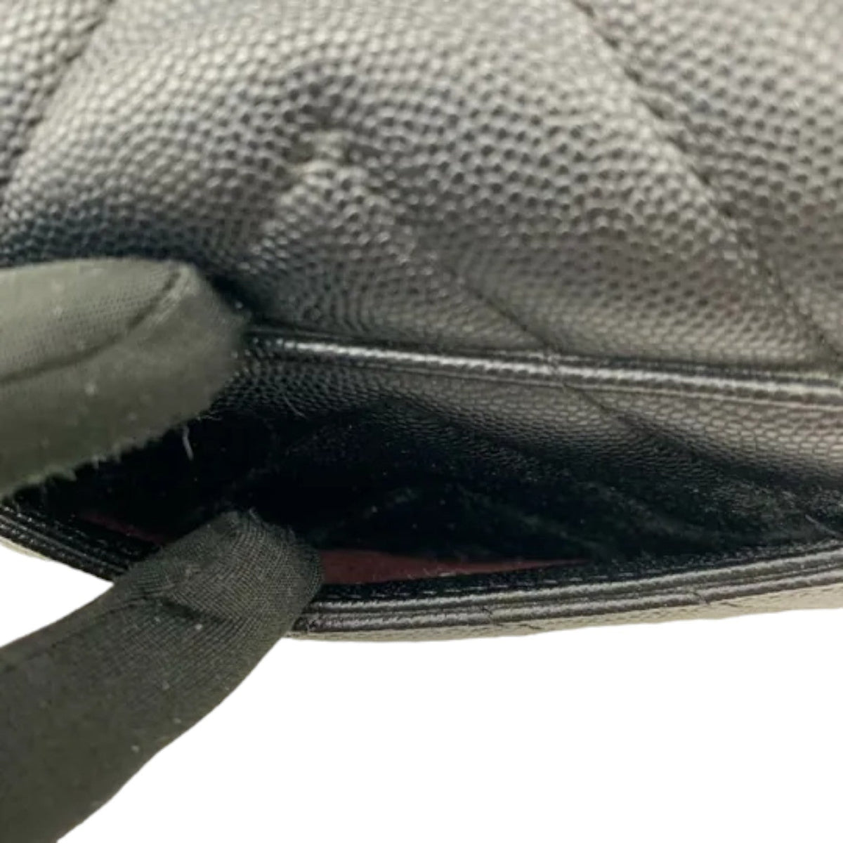 Coco Handle Flap Small Caviar Chevron Quilted Black GHW