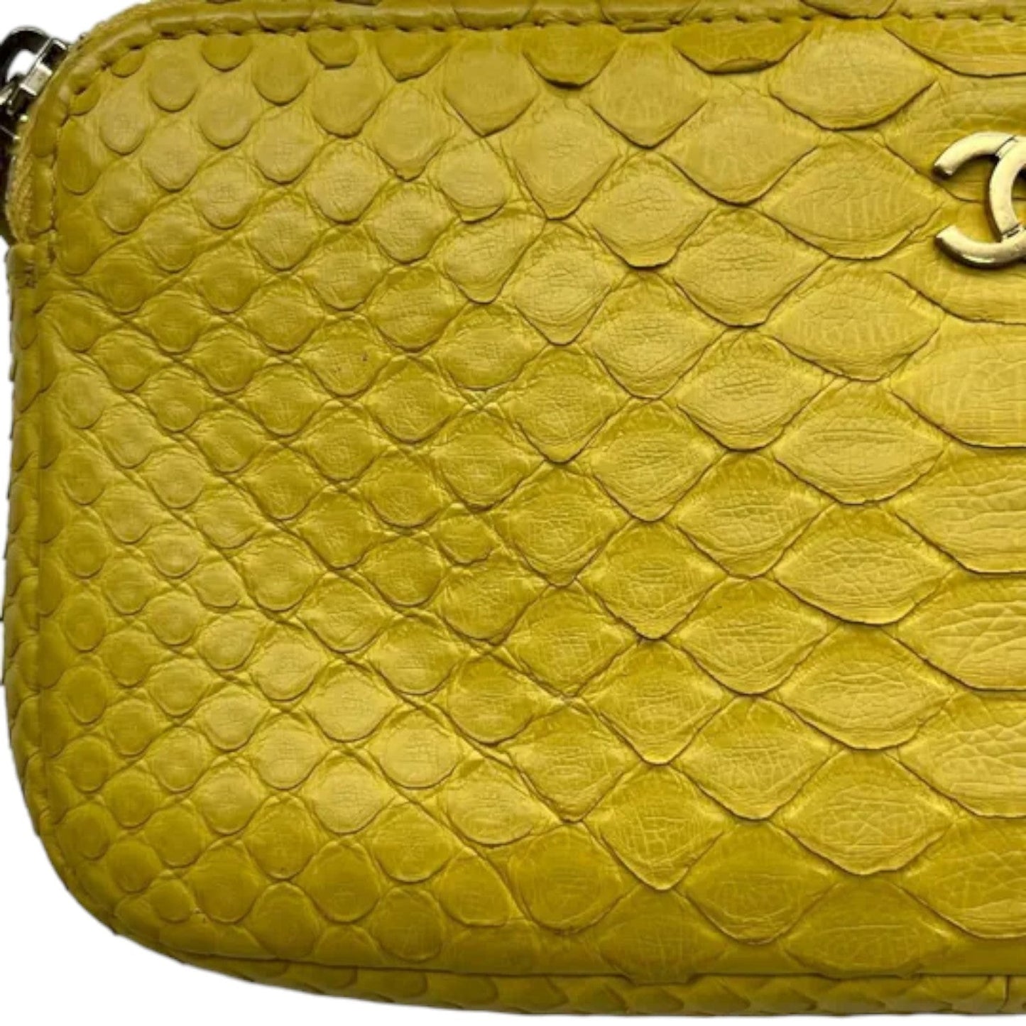 Wallet on Chain WOC Python Snake Skin Yellow GHW