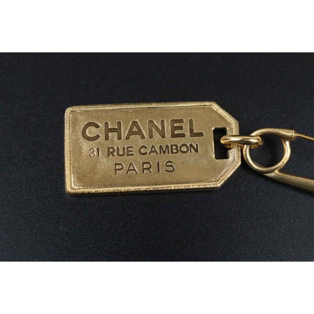 Very Good ( Rank A)｜ CHANEL Gold Logo Plated Pearl Brooch ｜Q25012307