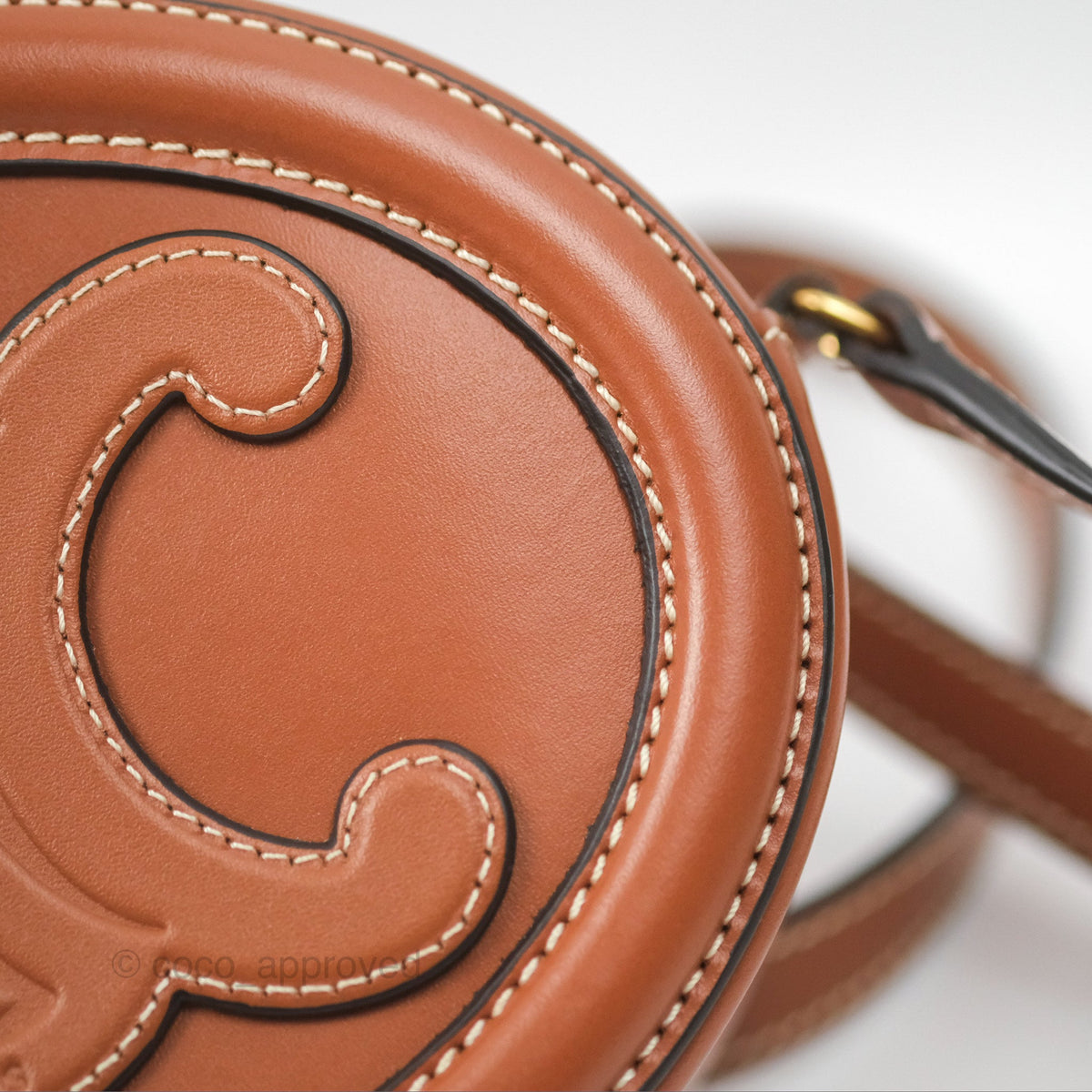 Celine Oval Bag Cuir Triomphe Tan Calfskin