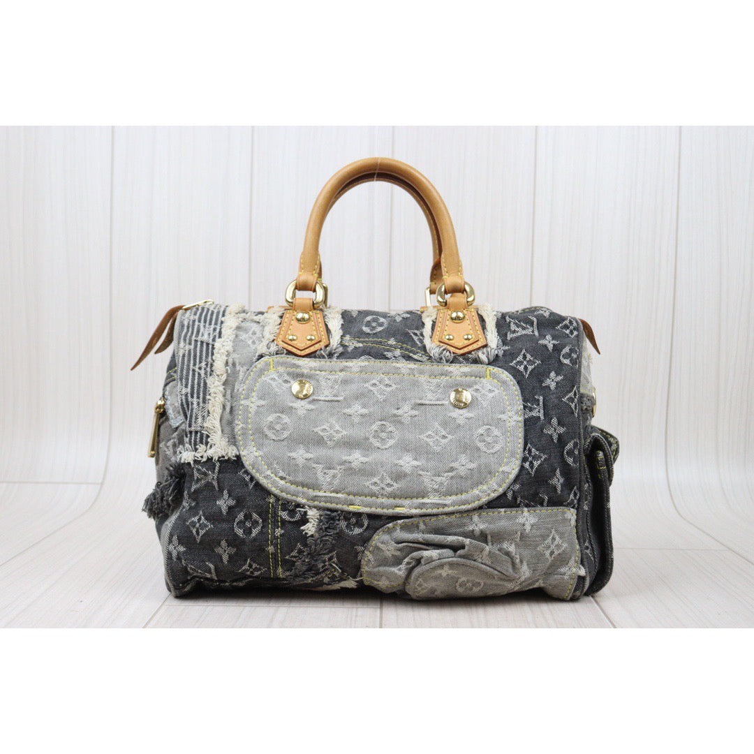 Rank AB ｜ LV Monogram Denim Speedy 30 Hand Bag ｜24042201