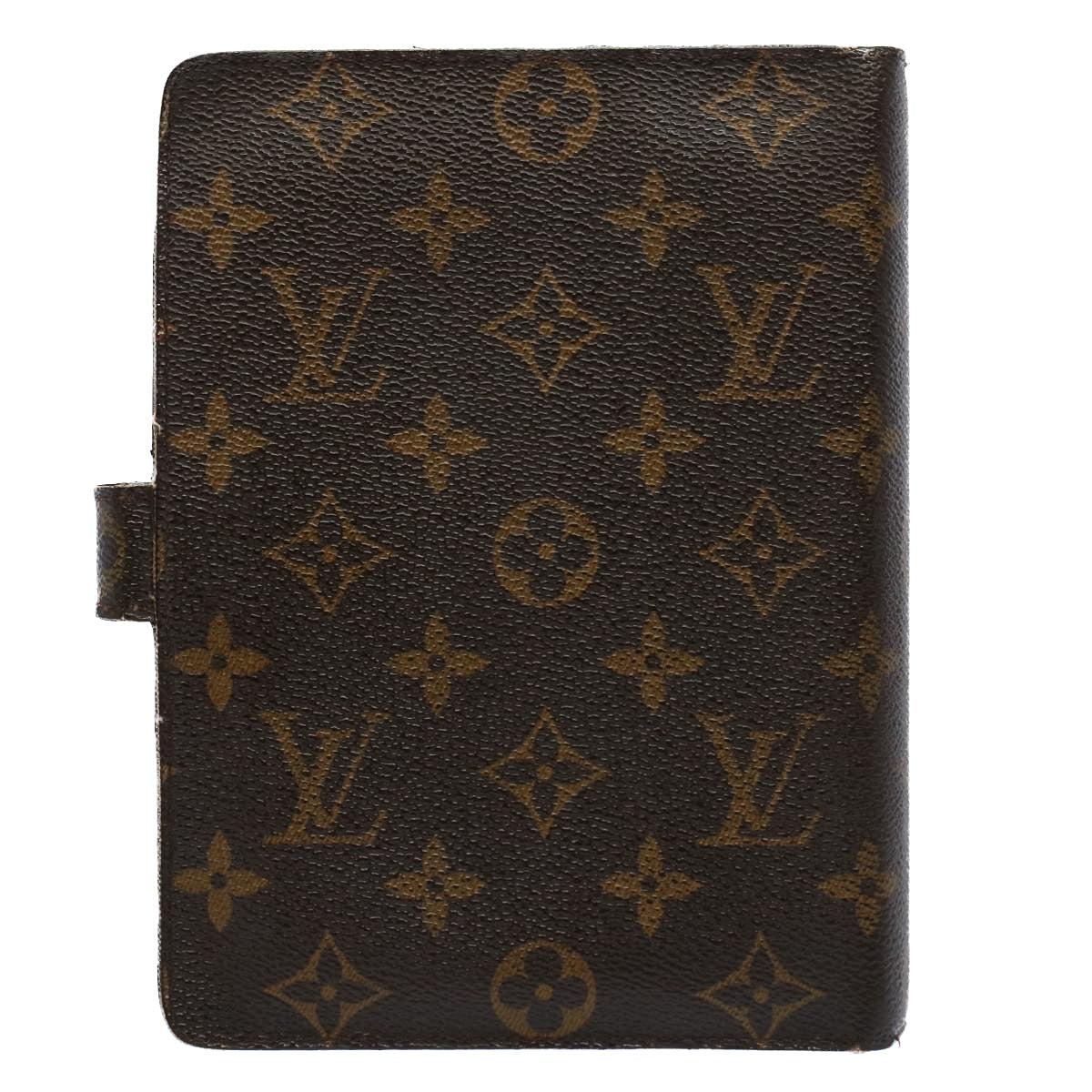 LOUIS VUITTON Monogram Agenda MM Day Planner Cover R20105 LV Auth 54410