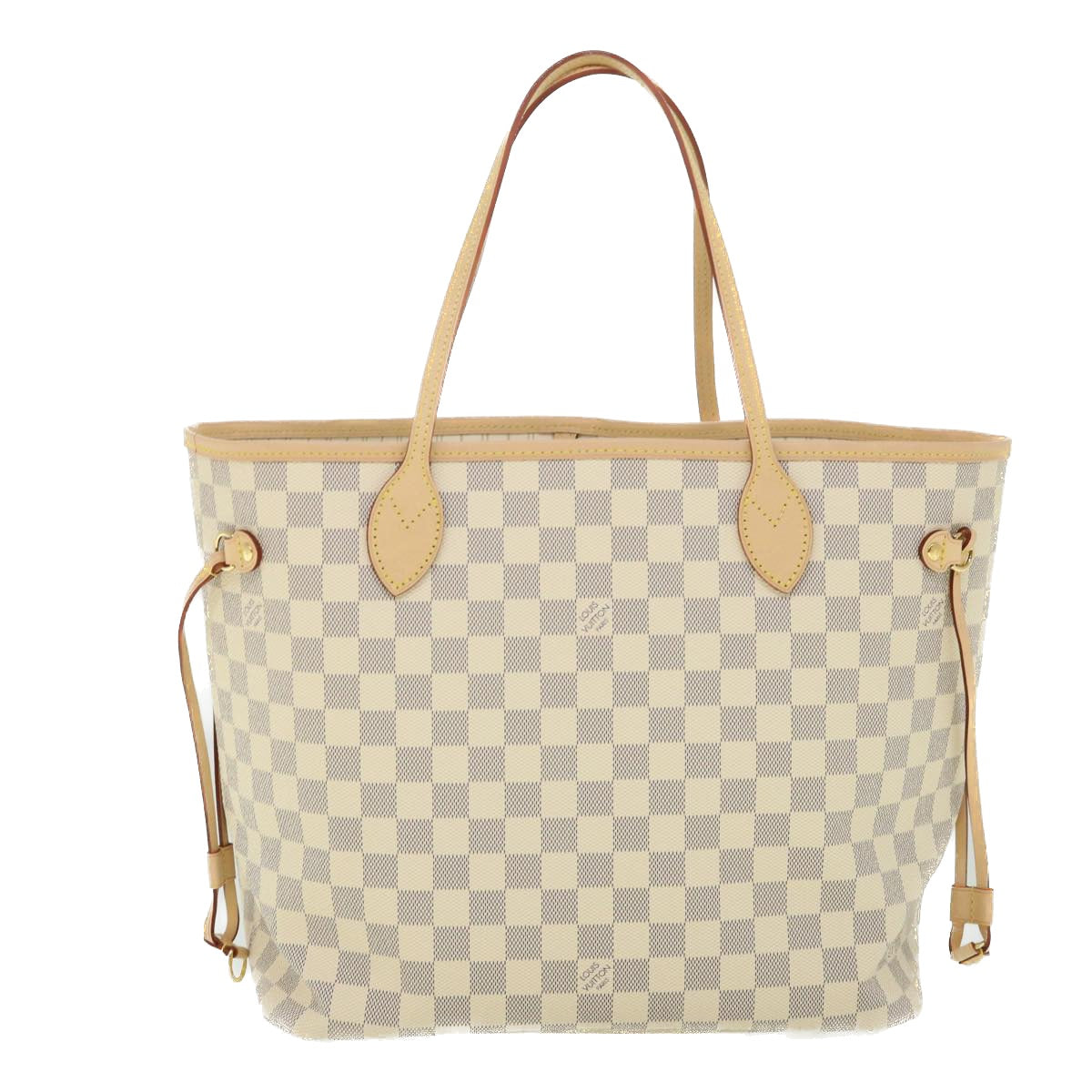 LOUIS VUITTON Damier Azur Neverfull MM Tote Bag N41605 LV Auth 54444A
