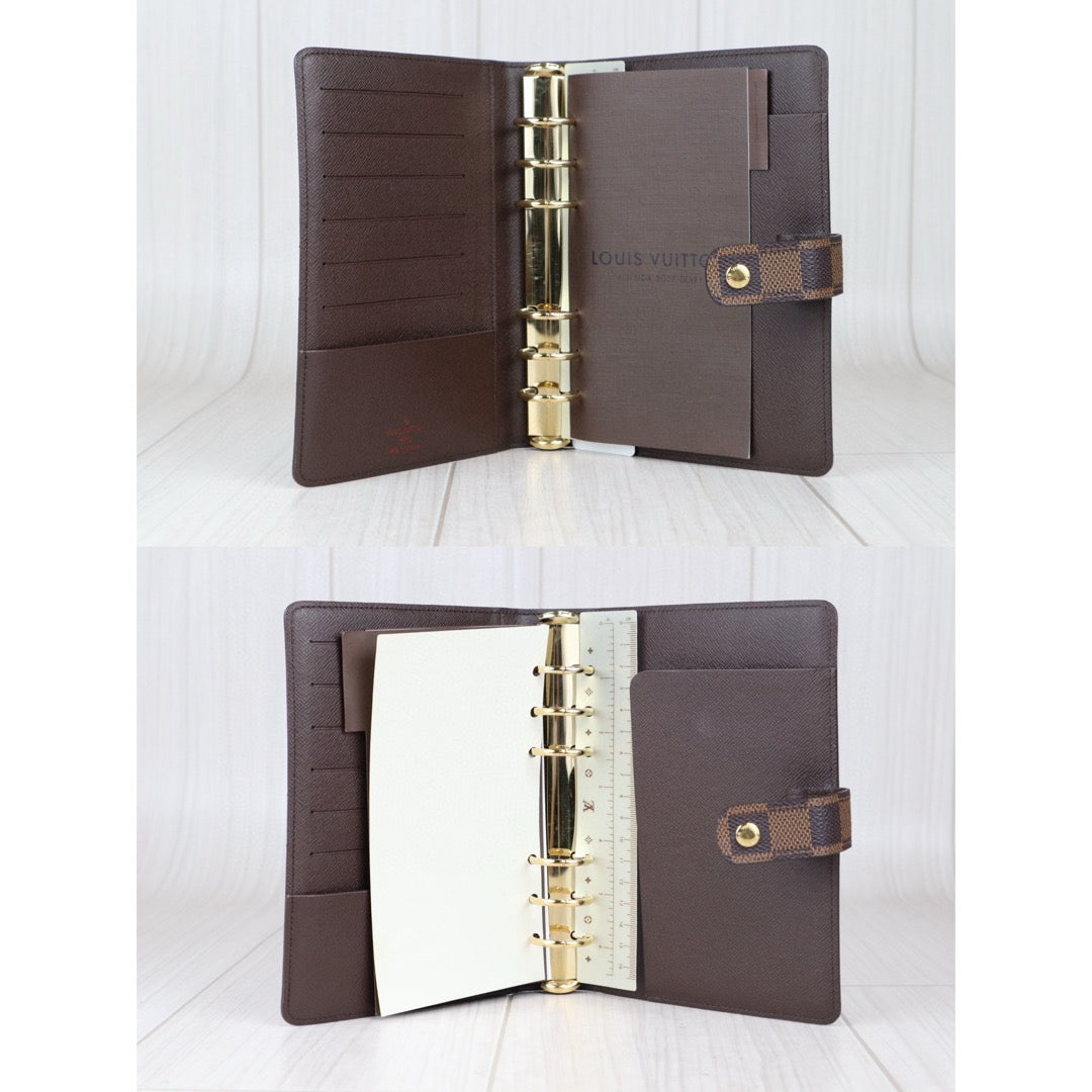 Rank SA ｜ LV Damier Agenda MM Notebook Cover ｜24080501