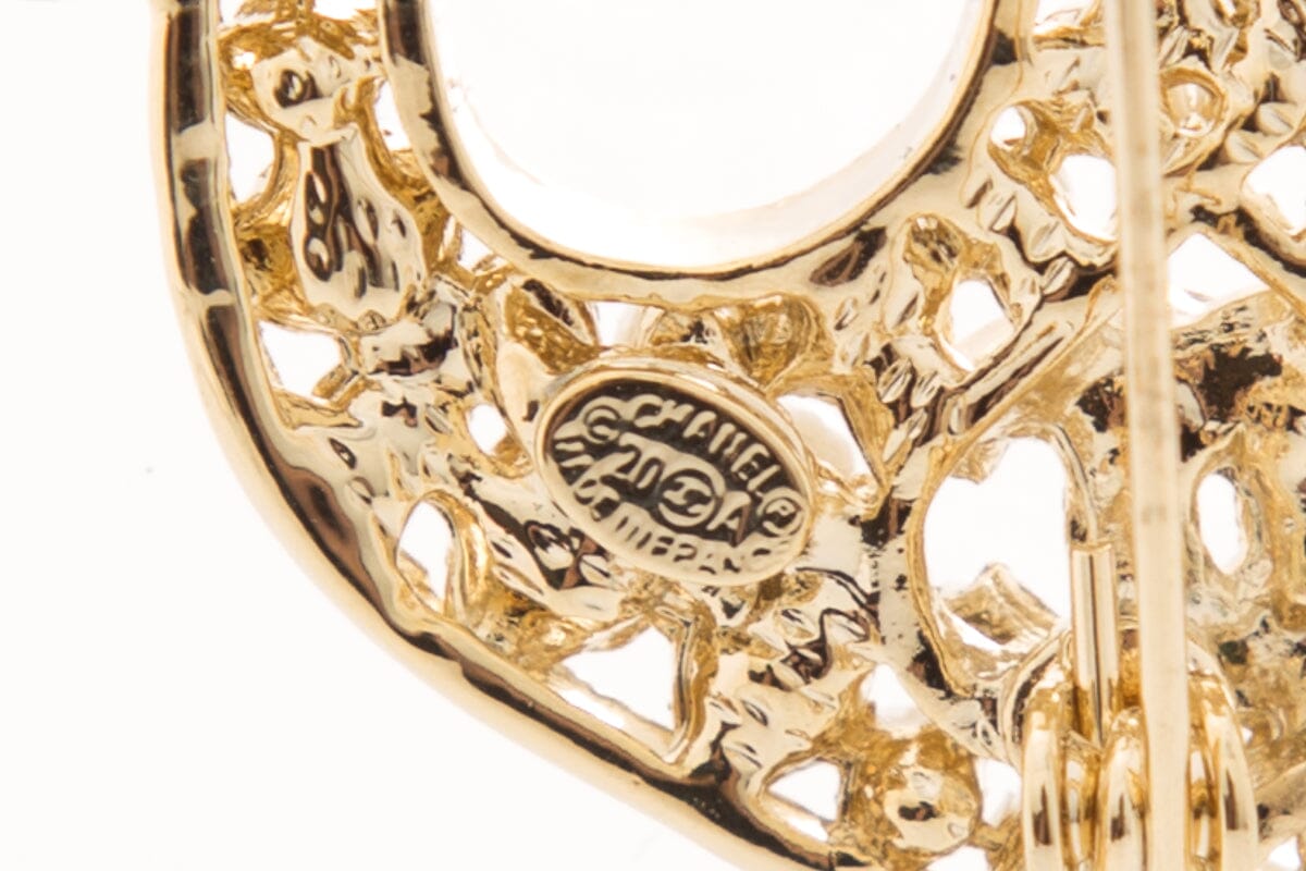 Chanel F/W 2020 Gold & Pearl Anchor Brooch