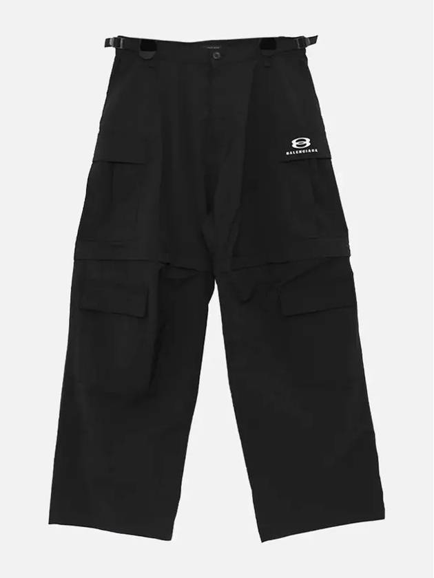 Luxury Balenciaga  Unity Sports Icon Cargo Straight Pants Black