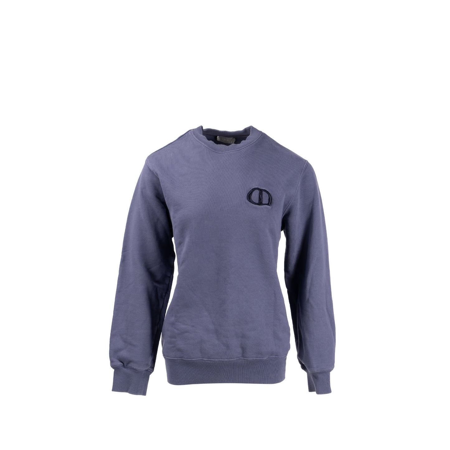 Dior Size S CD Embossed Sweatshirt Cotton Purple Grey